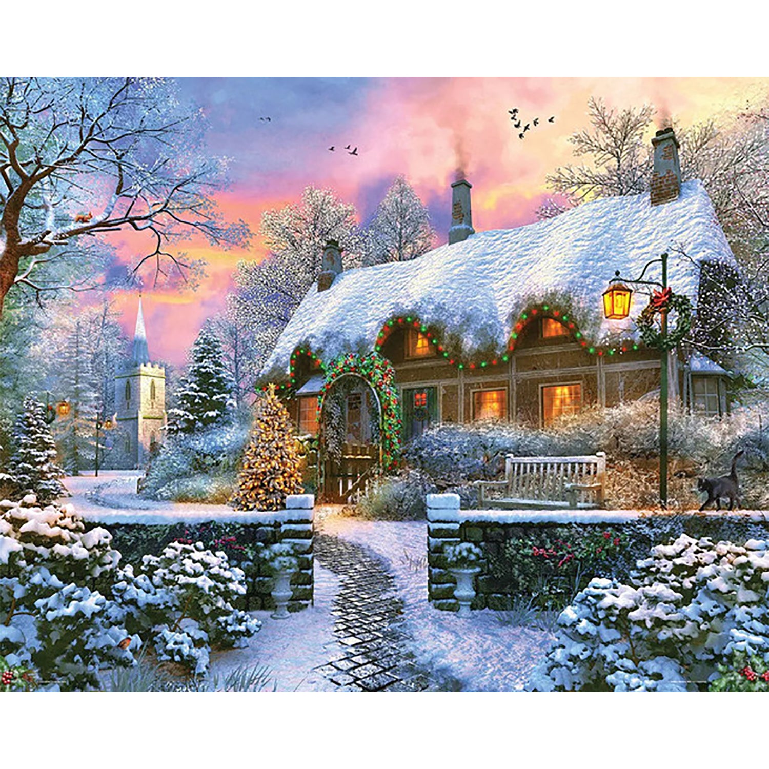 Lake Tahoe Winter 125 Piece Small Wooden Jigsaw Puzzle | Zen Puzzles
