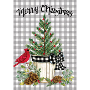 Fall & Winter Garden Flags christmas tree