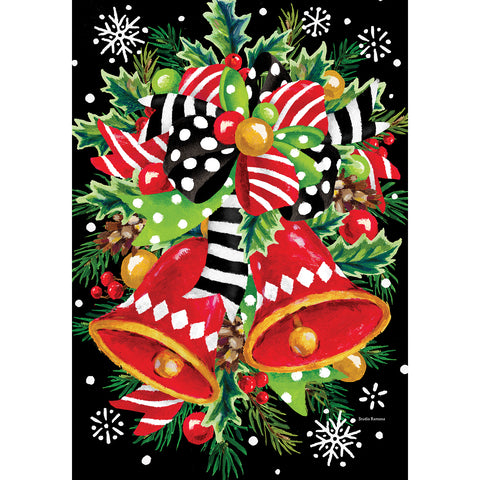 Christmas Bells garden flag