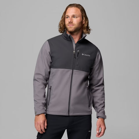 City Grey/Shark Ascender Softshell men's jacket from Columbia