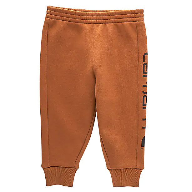 Carhartt Brown Boys' Fleece Logo Sweatpants CK8427