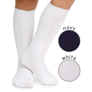 Classic white knee socks