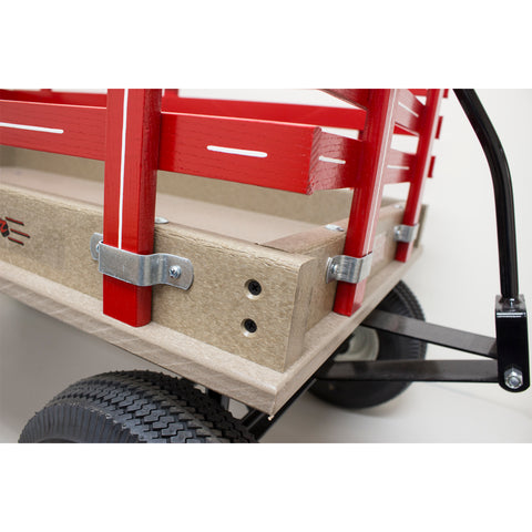 Close-up of polywood wagon