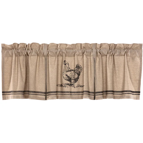 Sawyer Mill Chicken Pleated Valance 52206