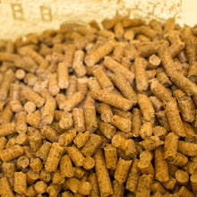 Wood pellets close-up