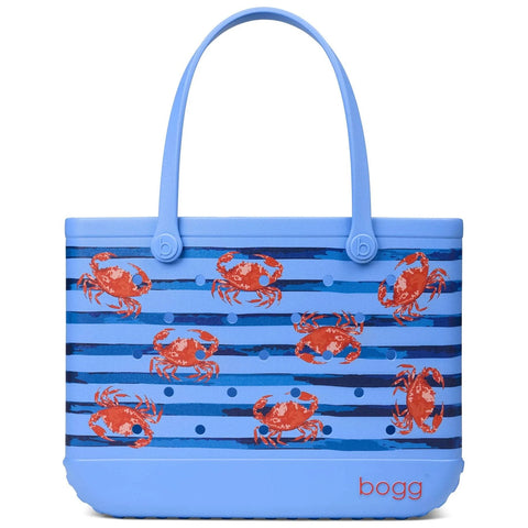 coastal watercolor crab Original 14 in. Bogg Bags with Patterns