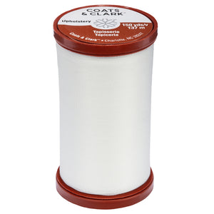 White upholstery thread