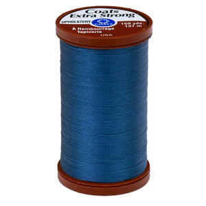 Blue upholstery thread