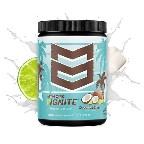 MTN OPS Ignite energy drink mix in coconut lime