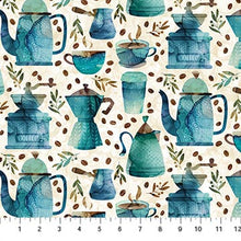 Coffee Pot, Barista Cotton Fabric Collection DP