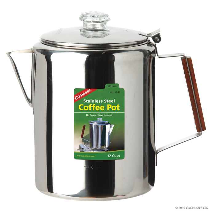 Stainless stain camping coffee pot