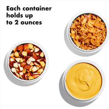 Each container holds up to 2 ounces