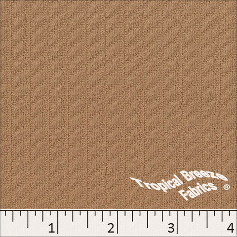 copper, Cable Rib Knit Fabric 323546