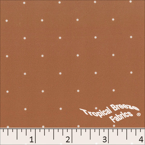copper, Double Brushed Dot Print Fabric 572625