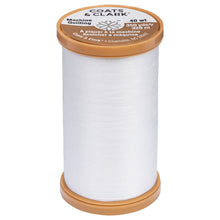 White cotton thread for machine quilting