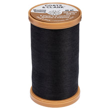 Black cotton thread for machine quilting