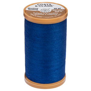 Yale blue cotton thread for machine quilting