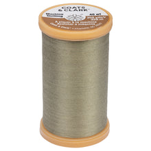 Green linen cotton thread for machine quilting