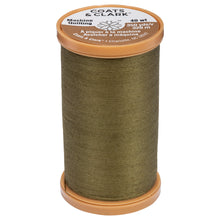 Bronze green cotton thread for machine quilting