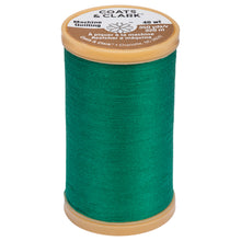 Forest green cotton thread for machine quilting