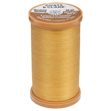 Temple gold cotton thread for machine quilting