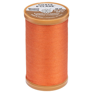 Dark Orange cotton thread for machine quilting