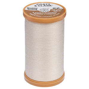 Natural cotton thread for machine quilting