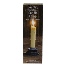 Antiqued Electric Country Candle Lamp 5-inch size