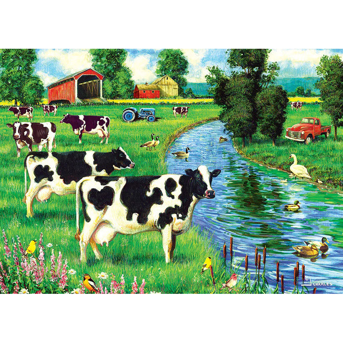 Cow Stream 35-Piece Tray Puzzle 58906