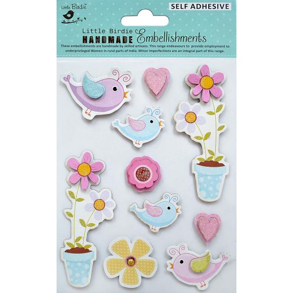 Birdie Garden 3D Stickers CR83653