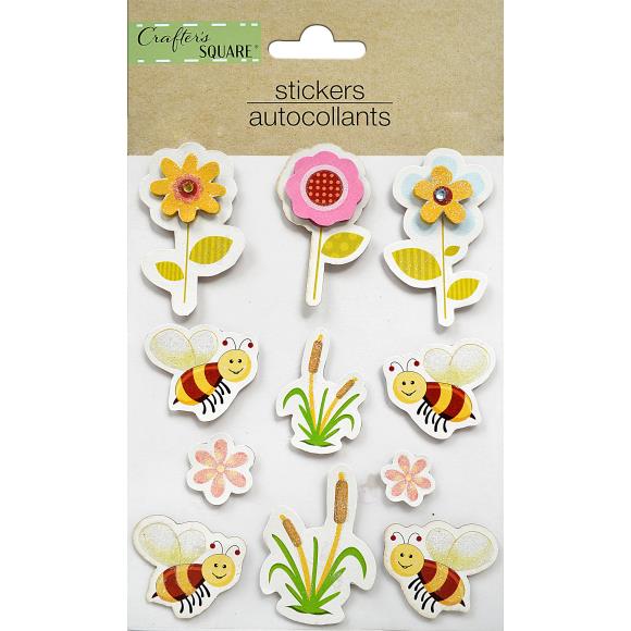 Garden Buzz 3D Stickers CR83655