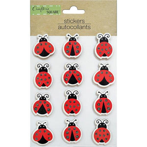 Ladybug Sparkle 3D Stickers CR83669