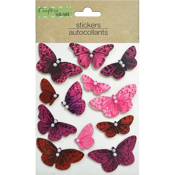 3pcs 3D Butterfly Assorted Sticker, Vintage Creative Sticker For Diary  Decoration