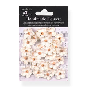 Ivory Pearl Beaded Blooms Paper Flowers