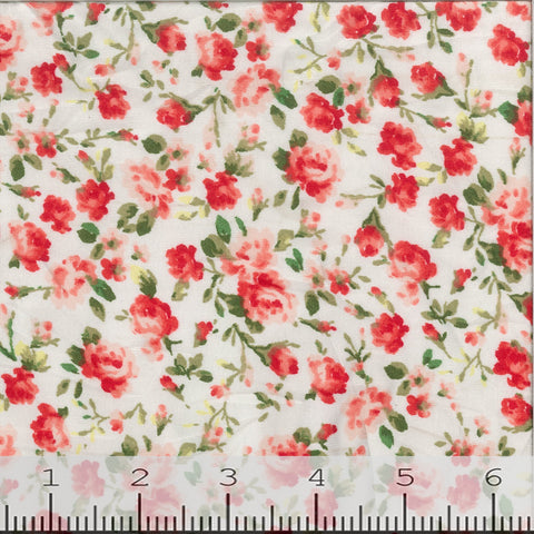 Rose Print Knit Fabric GS403