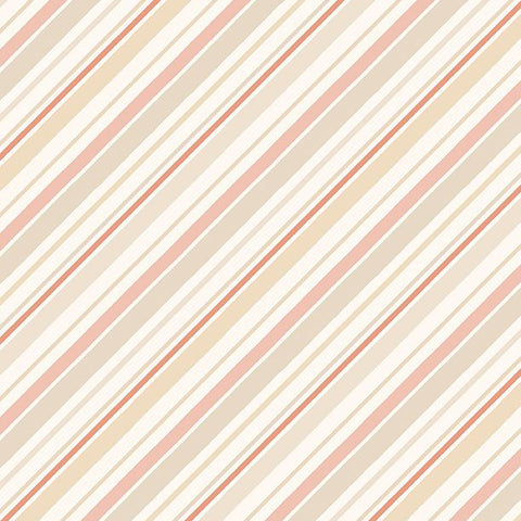 Blessed by Nature Collection Diagonal Strip Cotton Fabric 17815 cream