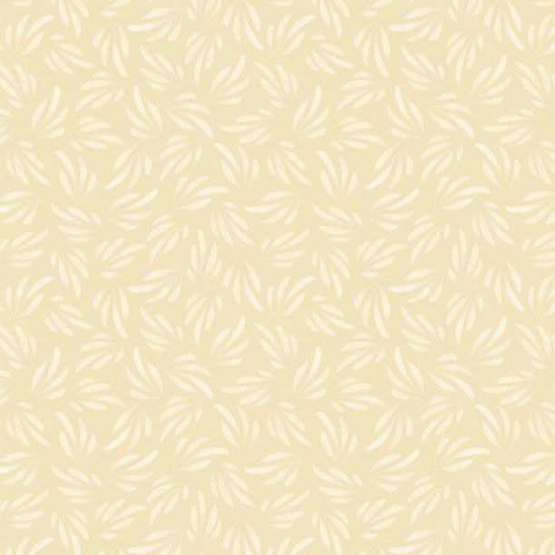 cream, Chickadee Charm Collection Tonal Petals Cotton Fabric 27731