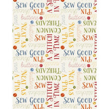 Common Threads Collection Words Cotton Fabric 21758 cream