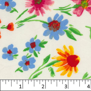 Quilted Cotton Fabric/ Floral Spring Prints/ 6oz / 55 Width