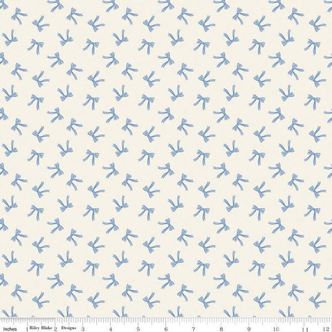 cream, Penelope Collection Bow Cotton Fabric C16643