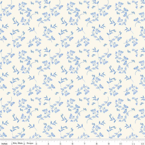 cream, Penelope Collection Stems Cotton Fabric C16641