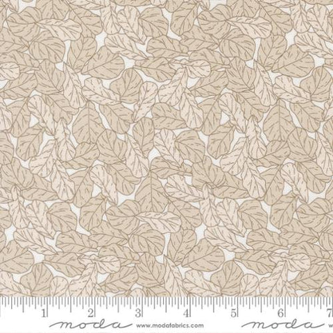 cream, Potted Collection Leaf Blenders Cotton Fabric 26144