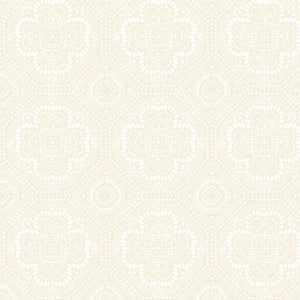 Season's Study Collection Grid Cotton Fabric 17840 cream