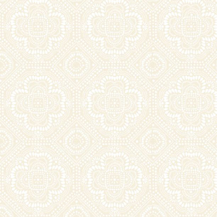 Season's Study Collection Grid Cotton Fabric 17840 cream