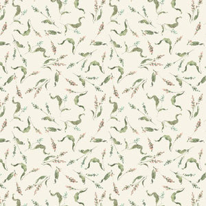 Season's Study Collection Small Floral Cotton Fabric 17838 cream