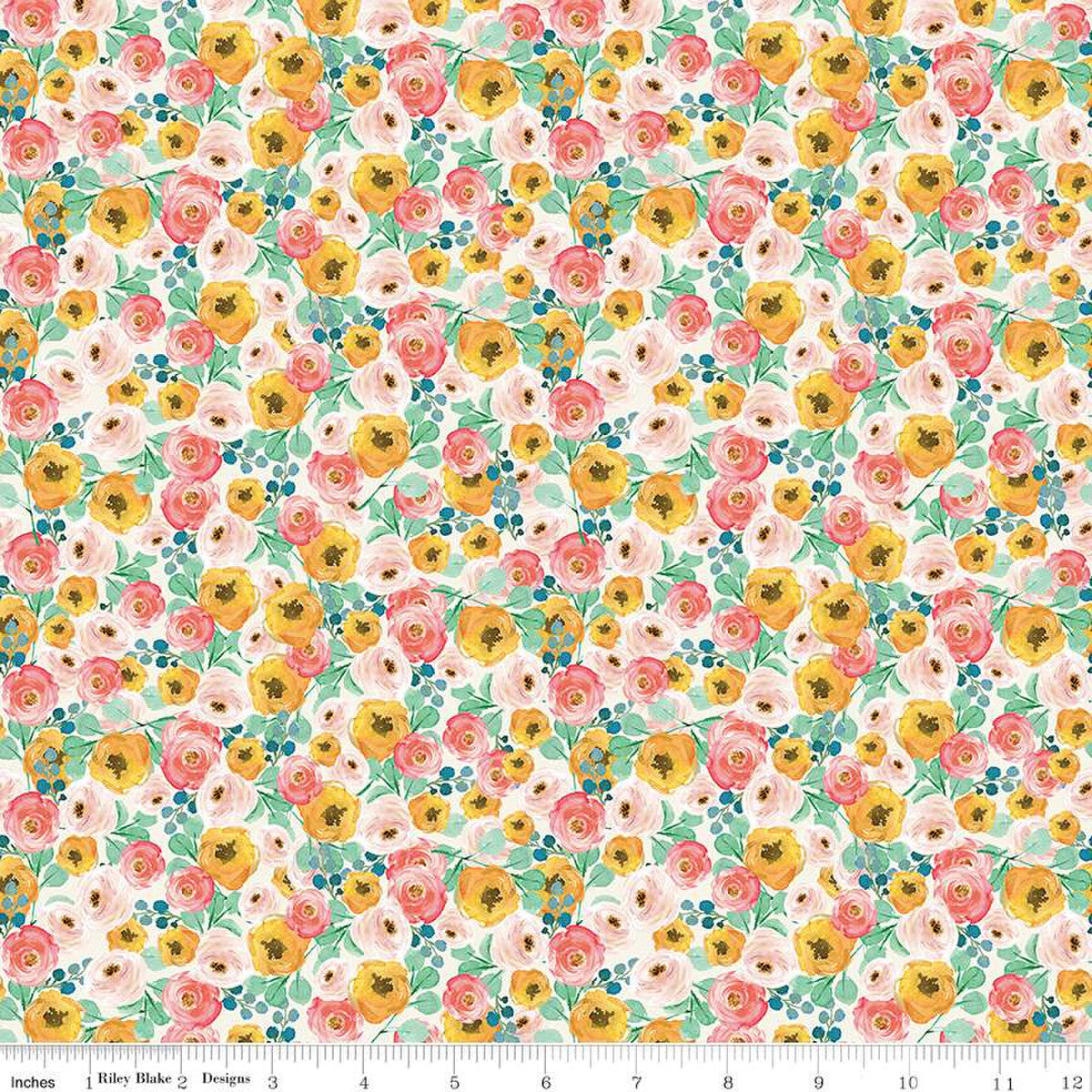 CLEARANCE Bloom and Grow Panel P10116 Burgundy by Riley Blake Designs -  Floral Flowers Striped Tone on Tone - Quilting Cotton Fabric