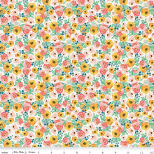 Spring Gardens Collection Floral Cotton Fabric C14112 cream