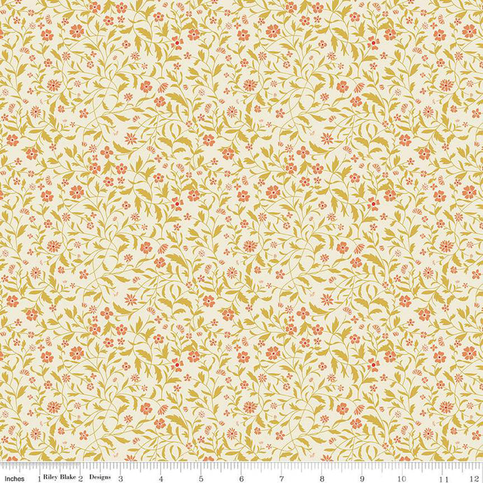 Wanderlust Collection Hawthorn Cotton Fabric C15473 cream