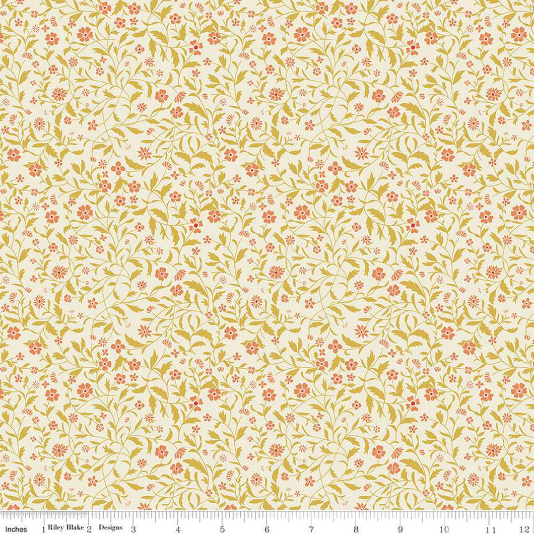 Wanderlust Collection Hawthorn Cotton Fabric C15473 cream