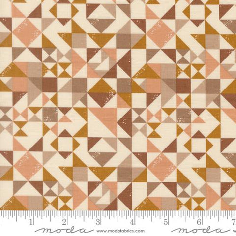 cream, Wellspring Collection Quilt Blocks Cotton Fabric 45673
